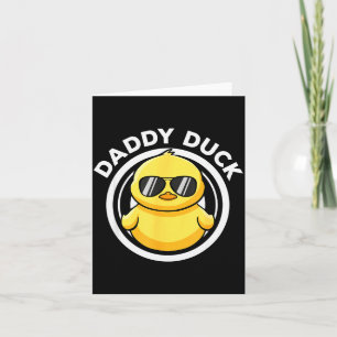 Daddy Duck Papa Ich liebe Enten Familienliebhaber  Karte