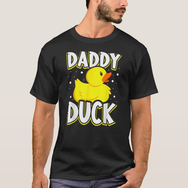 Daddy Duck Rubber Duck Dad T-Shirt (Vorderseite)