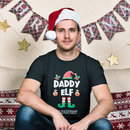 Daddy elf Familie passend Weihnachtsausstattungsna T-Shirt