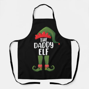 Daddy Elf Family Matching Group Weihnachts-Vater Schürze