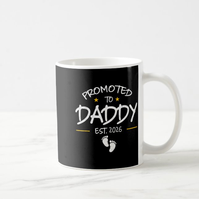 Daddy Est 2026 Daddy To Be New Dad 2026 First Time Kaffeetasse (Rechts)