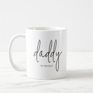 Daddy Establidy Date Baby Name New Dad Kaffeetasse