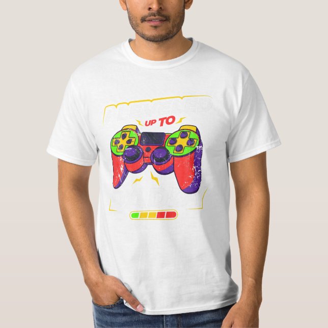 Daddy Gamer neuer Vater T-Shirt (Vorderseite)