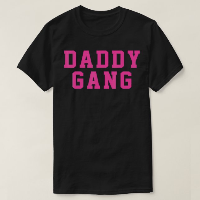 Daddy Gang Pink Crew T-Shirt (Design vorne)