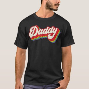 Daddy Gay Pride Monat LGBTQ Vathers Day Rainbow Fl T-Shirt