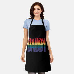 Daddy Gay Pride Monat LGBTQ Vathers Day Rainbow Schürze