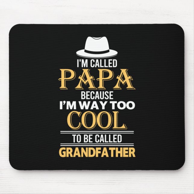 Daddy-Geschenk als Großvater Mousepad (Vorne)