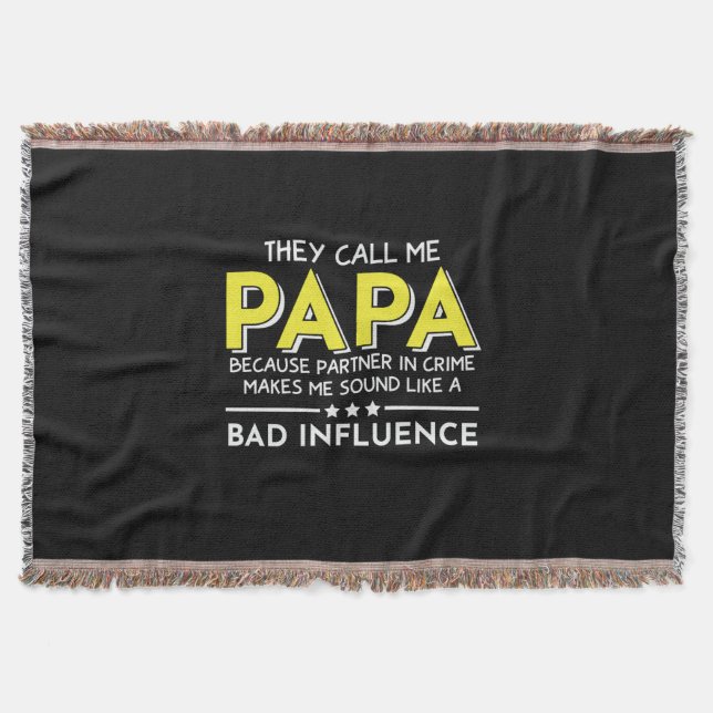 Daddy Geschenk, das sie mich Papas nennen Decke (Vorderseite)