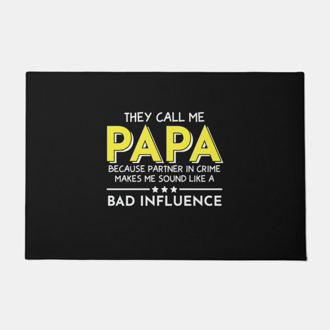 Daddy Geschenk, das sie mich Papas nennen Fußmatte (Vorderseite)