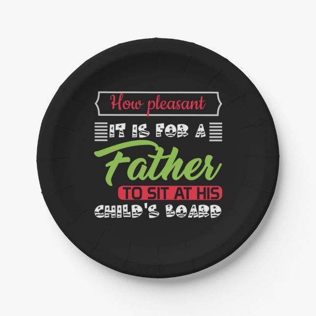 Daddy Geschenk ist es für einen Vater Pappteller (Vorderseite)