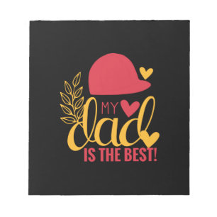 Daddy Geschenke mein Vater ist das Beste Notizblock