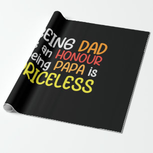 Daddy Gift als Vater ist Papa Geschenkpapier