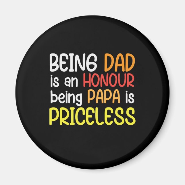 Daddy Gift als Vater ist Papa Magnet (Vorne)