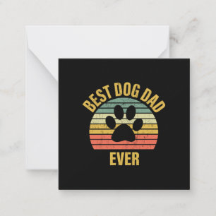 Daddy Gift Best Dog Vater je Mitteilungskarte