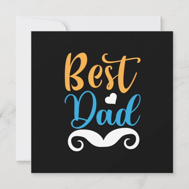 Daddy Gift Best Vater Einladung (Vorderseite)
