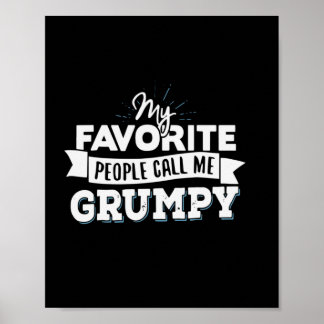 Daddy Gift Meine Lieblings-Leute nennen mich gruse Poster
