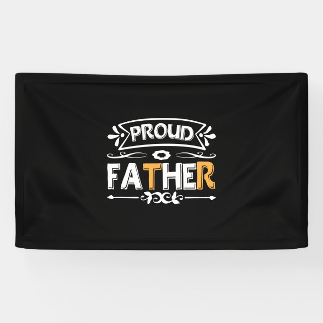 Daddy Gift Proud Vater Banner (Horizontal)