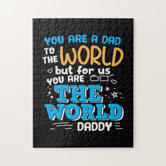 Daddy Gift Sie sind die Welt Daddy (Vertikal)