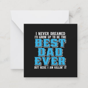Daddy Gift Stolz auf den besten Vater aller Zeiten Mitteilungskarte