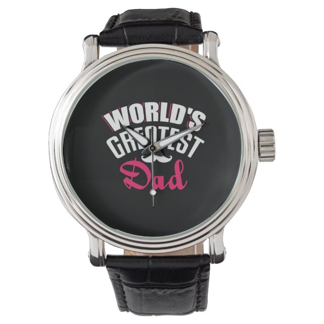 Daddy Gift World Bester Vater Armbanduhr (Vorderseite)
