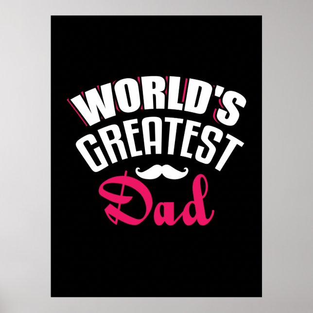 Daddy Gift World Bester Vater Poster (Vorne)