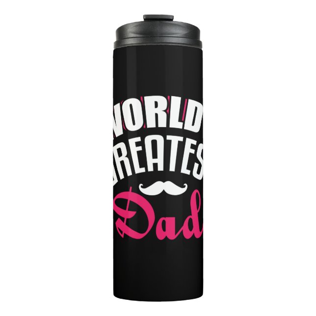 Daddy Gift World Bester Vater Thermosbecher (Vorderseite)