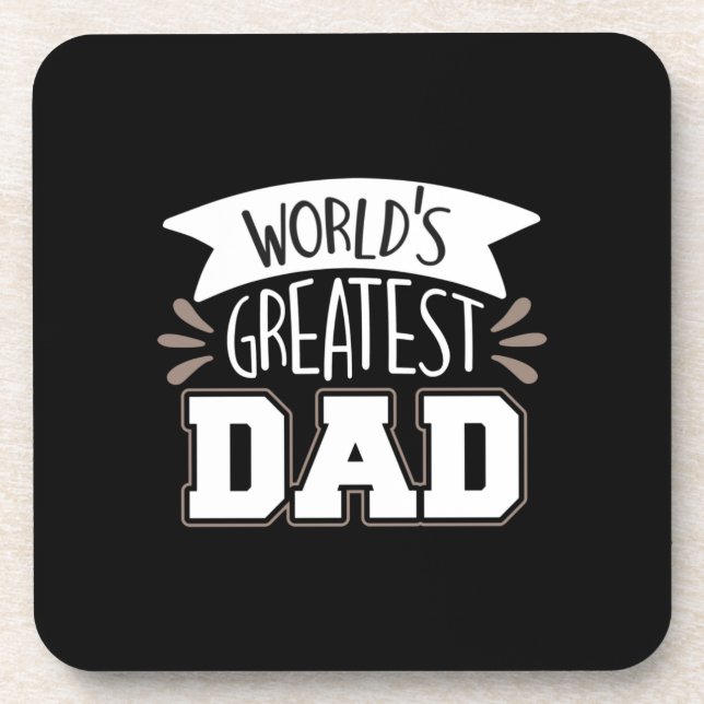 Daddy Gift World's größter Vater Getränkeuntersetzer (Vorderseite)