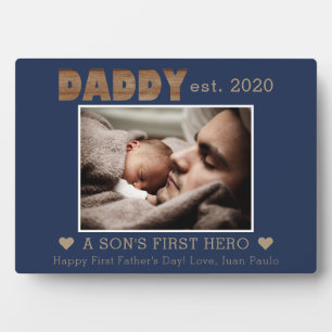 Daddy gründete Sons erstes Foto namens Marine Fotoplatte