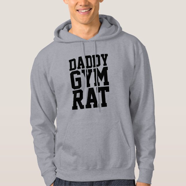 DADDY GYM RAT, lustige Hobbys für Vater Hoodie (Vorderseite)