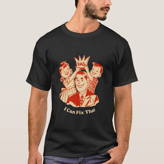 Daddy Hard Work Vater Dedication Family T-Shirt (Vorderseite)