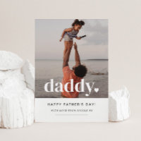 Daddy Heart - Foto-Karte des Vaters
