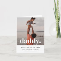 Daddy Heart - Foto-Karte des Vaters
