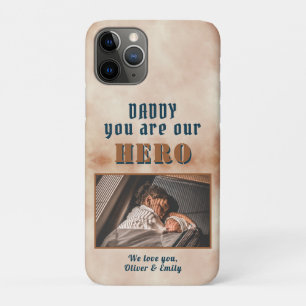 Daddy Hero Watercolor Pater Keepake Foto Case-Mate iPhone Hülle