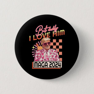 Daddy I Liebe Ihm Maga 2024 Donald Trump Zurück 4. Button