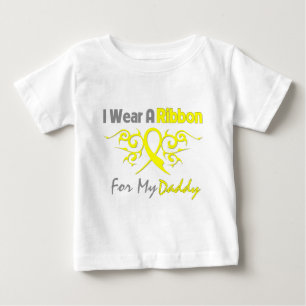 Daddy - Ich trage eine gelbe Unterstützung durch d Baby T-shirt
