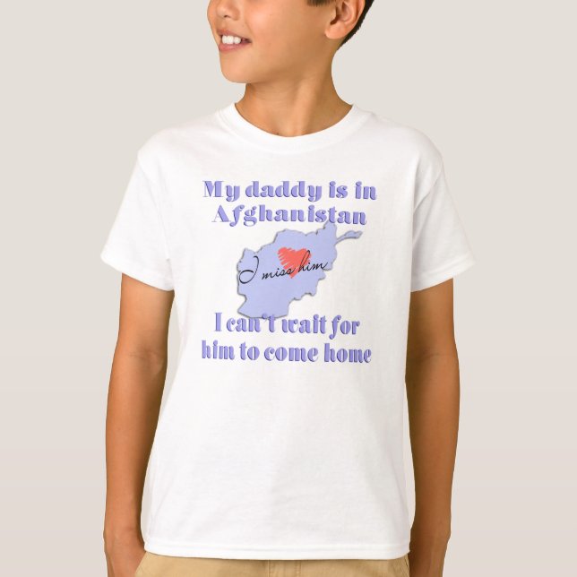 Daddy in Afghanistan T-Shirt (Vorderseite)