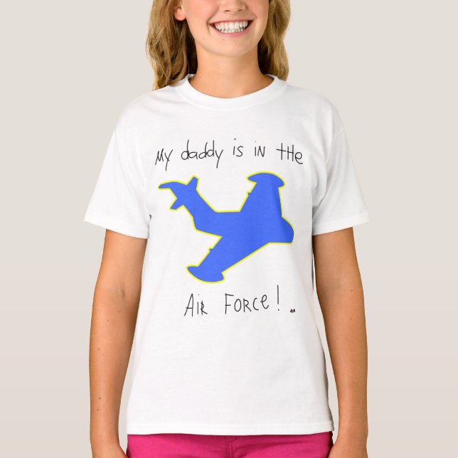 Daddy ist in der Luftwaffe T-Shirt (Vorderseite)