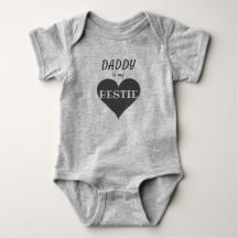 Daddy ist mein Bestie Herz Vater Schwarz und Grau