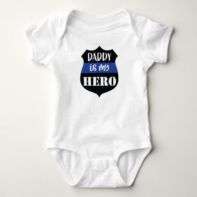 Daddy ist mein Hero Bodysuit Baby Strampler (Vorderseite)