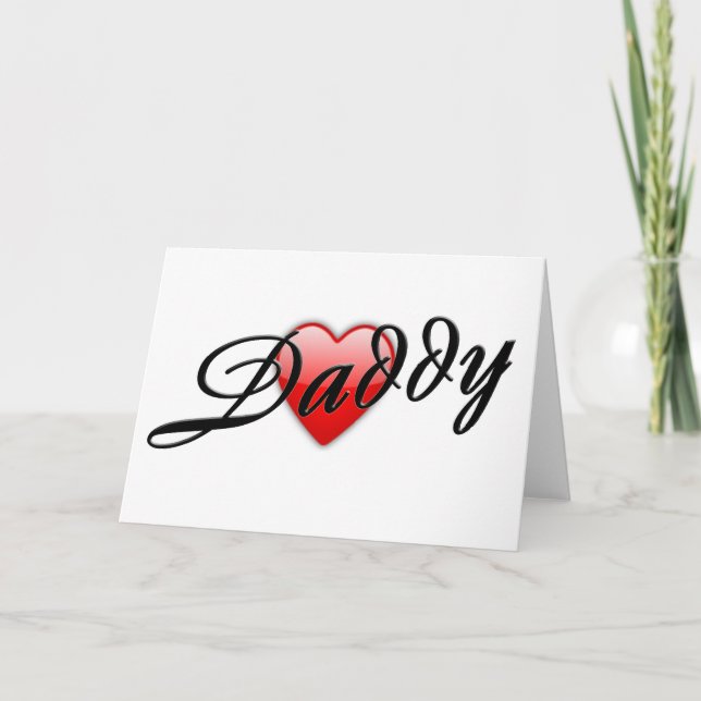 Daddy Karte (Vorderseite)
