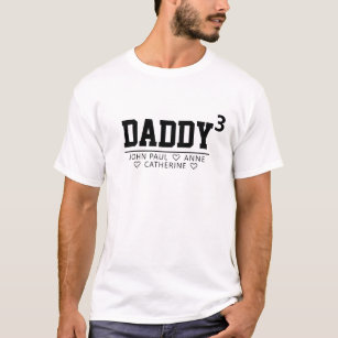 Daddy kubed oder Greater Kid's Names Vatertag T-Shirt