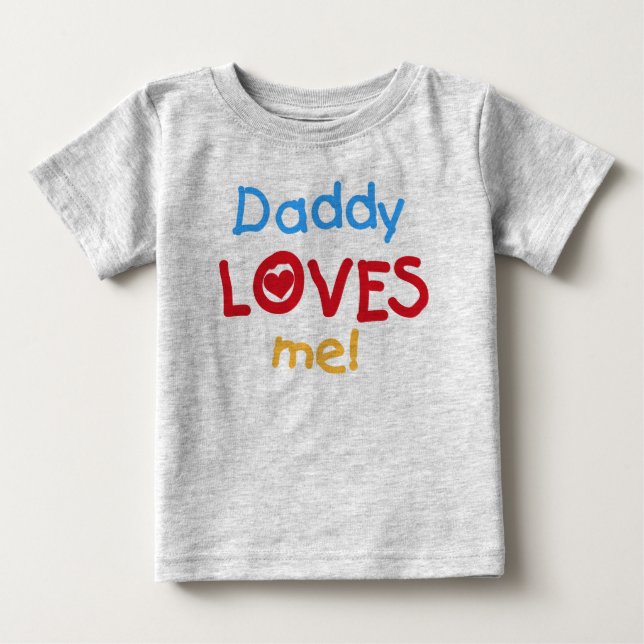 Daddy Lieben Me Baby Romper T-shirt (Vorderseite)
