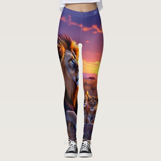 Daddy Lion's Sunset Pride Leggings | Hürden (Vorderseite)