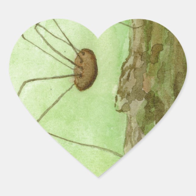 Daddy Long Legs Herz-Aufkleber (Vorderseite)