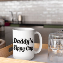 Daddy lustigen Kaffee Zitat schwarzen Halbtext