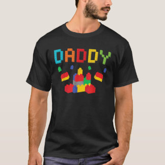 Daddy Master Builder Gebäude Blocks Bricks Matchi T-Shirt