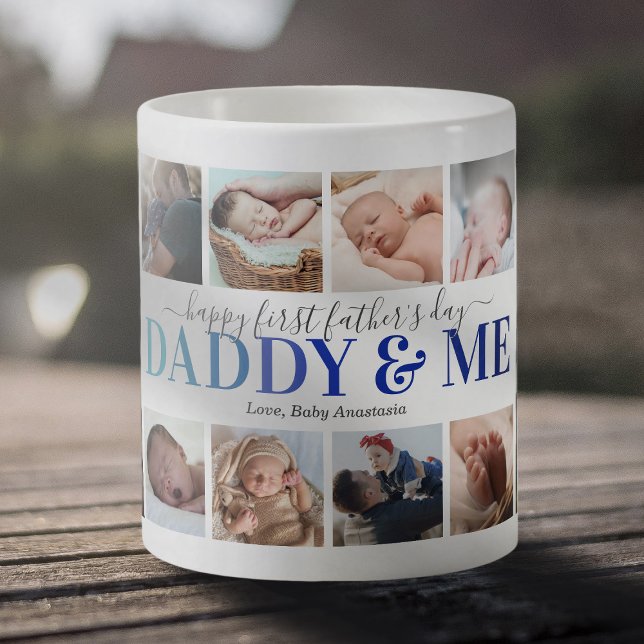 "Daddy & Me" Foto des ersten Vaters Kaffee Tasse (Von Creator hochgeladen)