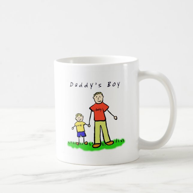 Daddy & Me Tasse (Blond mit Titel) (Rechts)