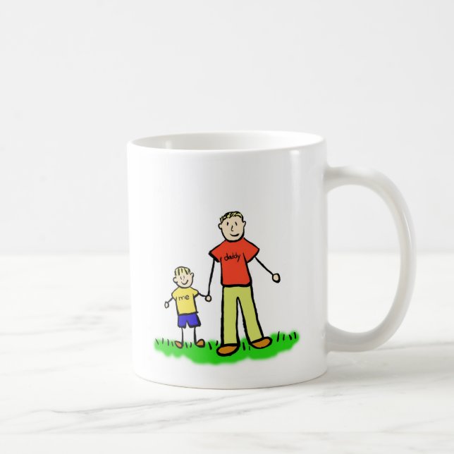 Daddy & Me Tasse (Blond ohne Titel) (Rechts)