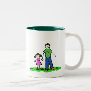 Daddy & Me Tasse (Brünett ohne Titel)